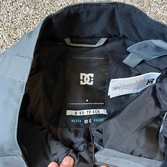 DC Banshee boys Grey waterproof snowboarding snow pants size 8/xs - Picture 4 of 13